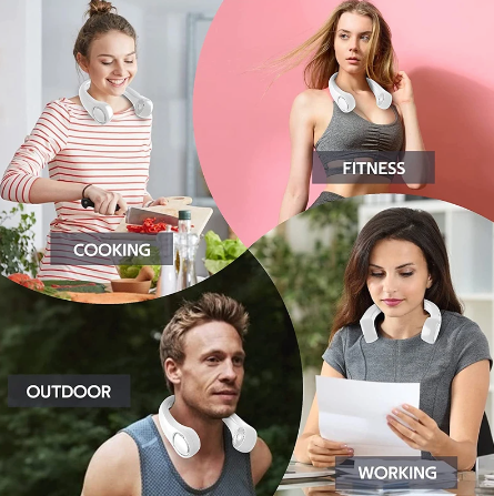 Ventilador Portátil para Colgar en el Cuello (Verano)