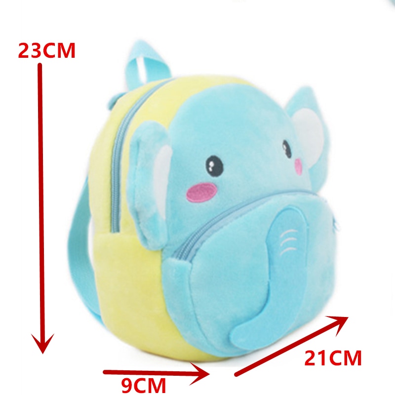 Mochilas Escolares para Niños- Animales de Felpa