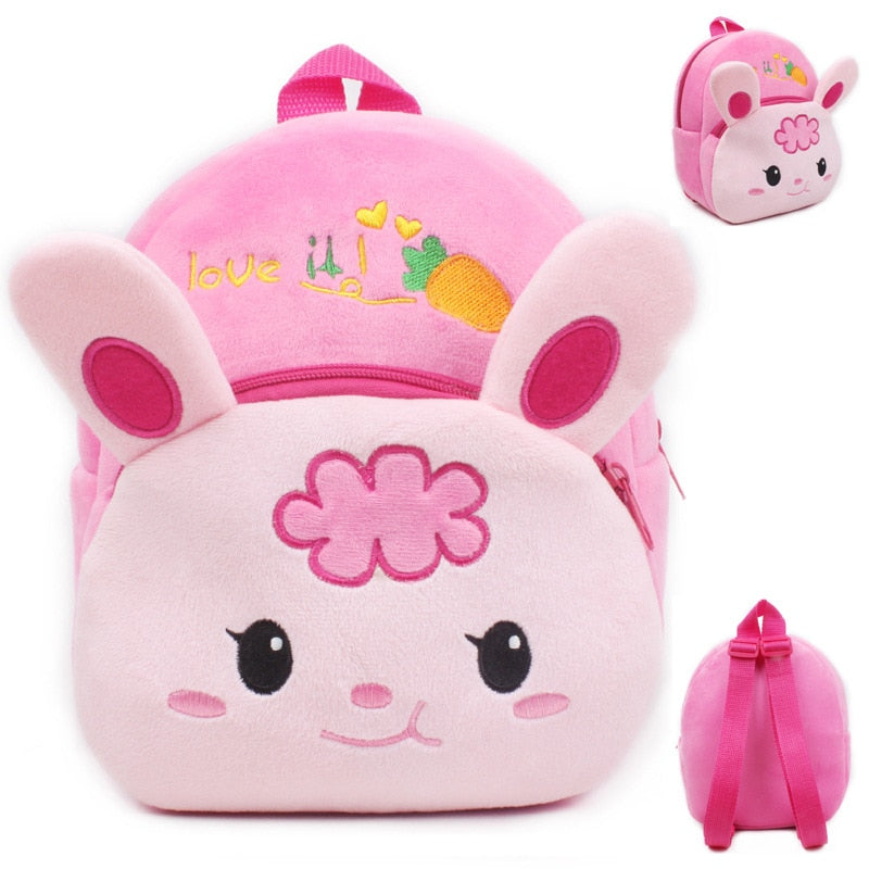 Mochilas Escolares para Niños- Animales de Felpa