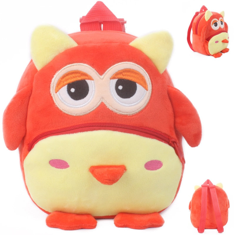 Mochilas Escolares para Niños- Animales de Felpa