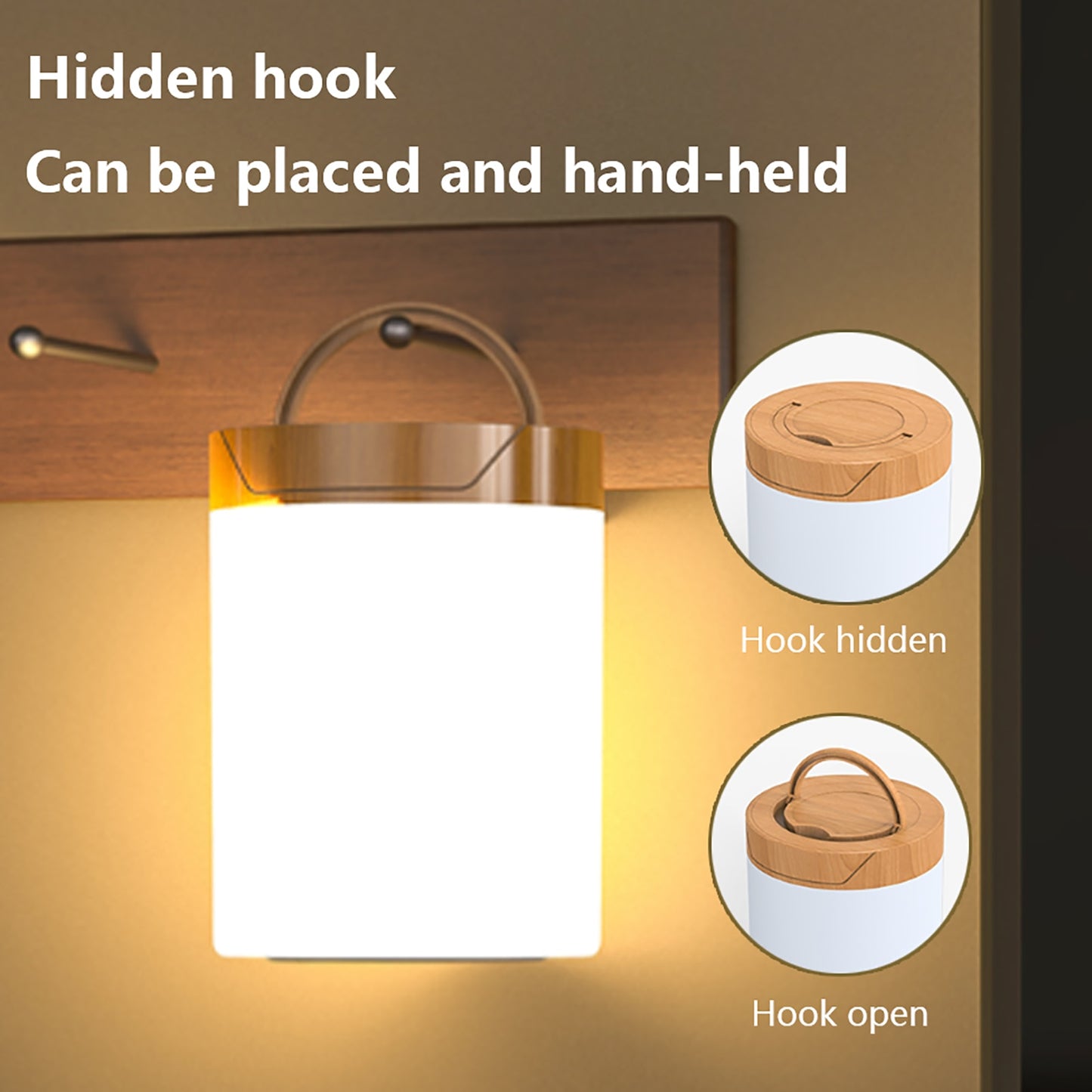 Lámpara de Mesa de noche con Control táctil