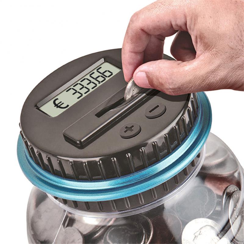 Hucha Electrónica con Contador en Pantalla LCD