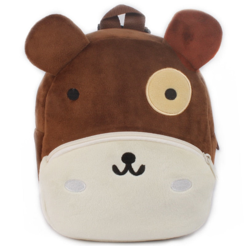 Mochilas Escolares para Niños- Animales de Felpa